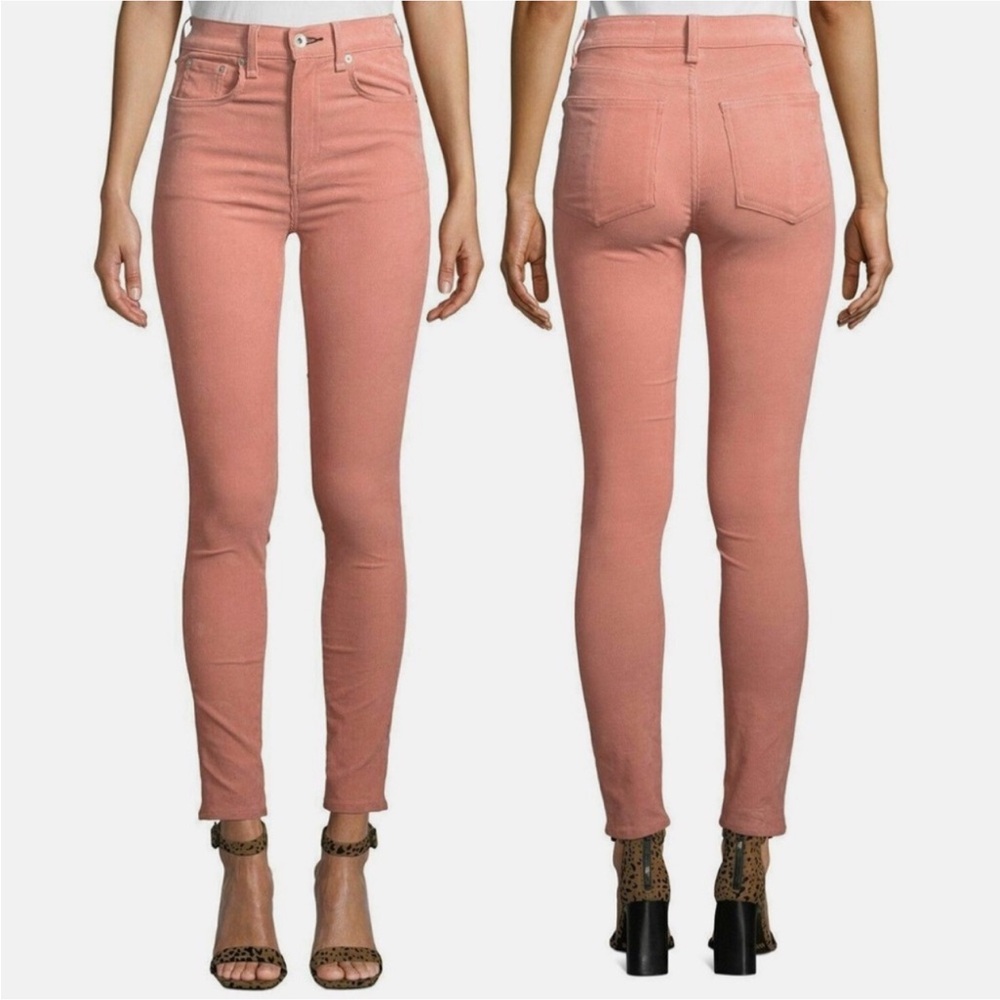 rag & bone Skinny Corduroy Jeans in Dusty Rose Pink - Size 24